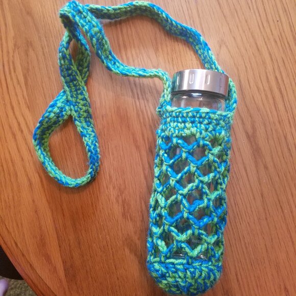 Crochet Water Bottle Holder - Picture 1 of 11